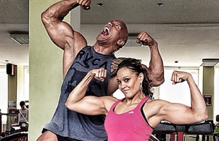 Tamina and The Rock