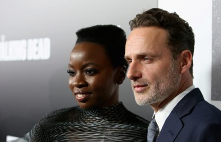 Danai Gurira and Andrew Lincoln attend The Walking Dead Premiere and After Party on September 27, 2018 in Los Angeles, California. (Photo by Jesse Grant/Getty Images for AMC)