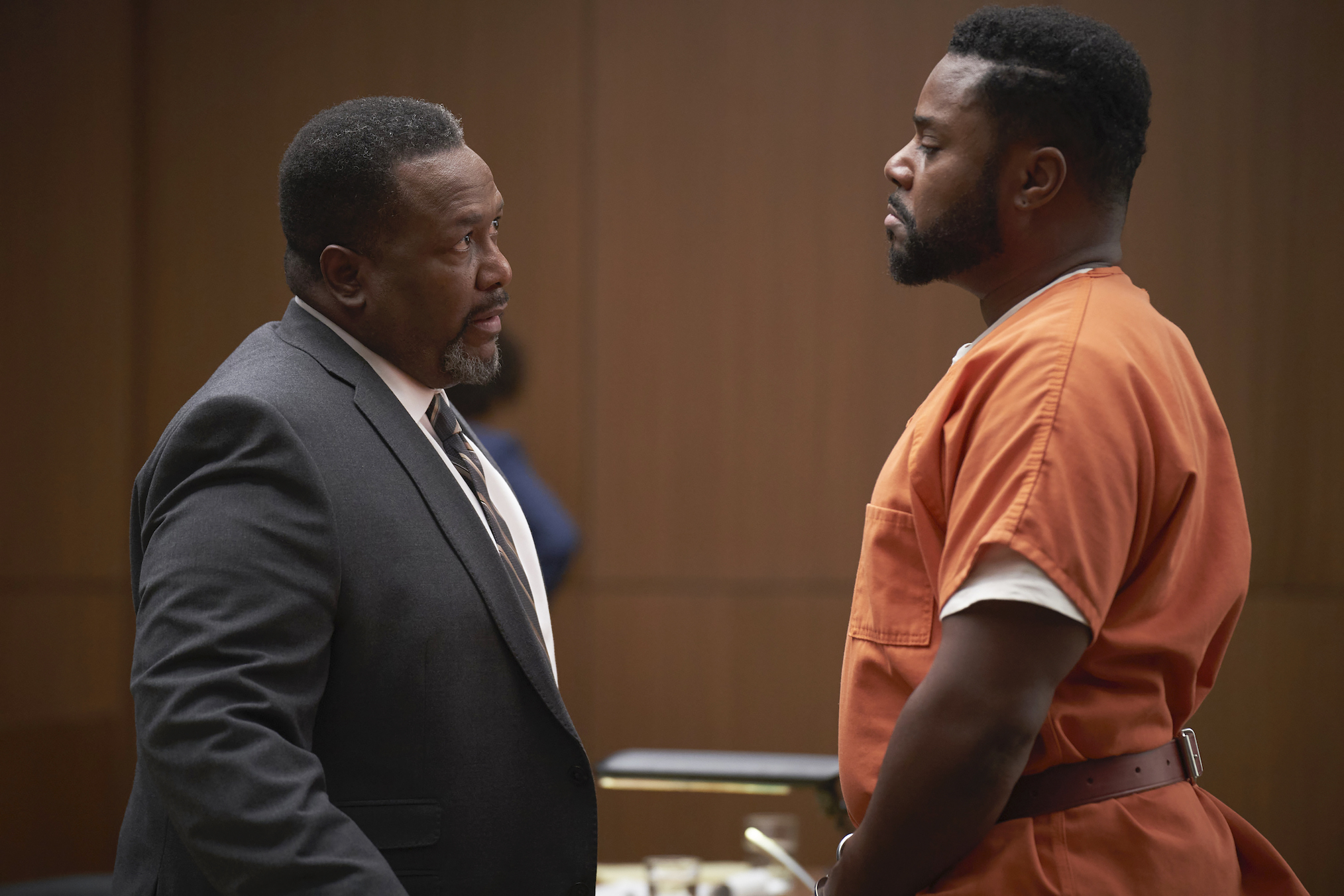 Wendell Pierce and Malcolm-Jamal Warner in 'Accused'