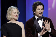 Amy Poehler and Adam Scott at the 2023 SAG Awards