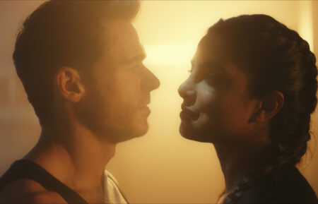 Richard Madden as Mason Kane and Priyanka Chopra Jonas as Nadia Sinh in 'Citadel'