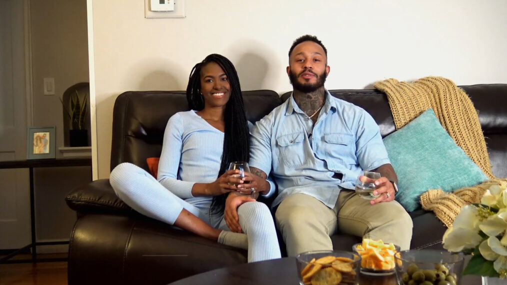 Katina and Olajuwon on Lifetime's Married at First Sight: Couples Couch