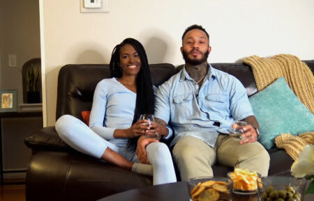 Katina and Olajuwon on Lifetime's Married at First Sight: Couples Couch
