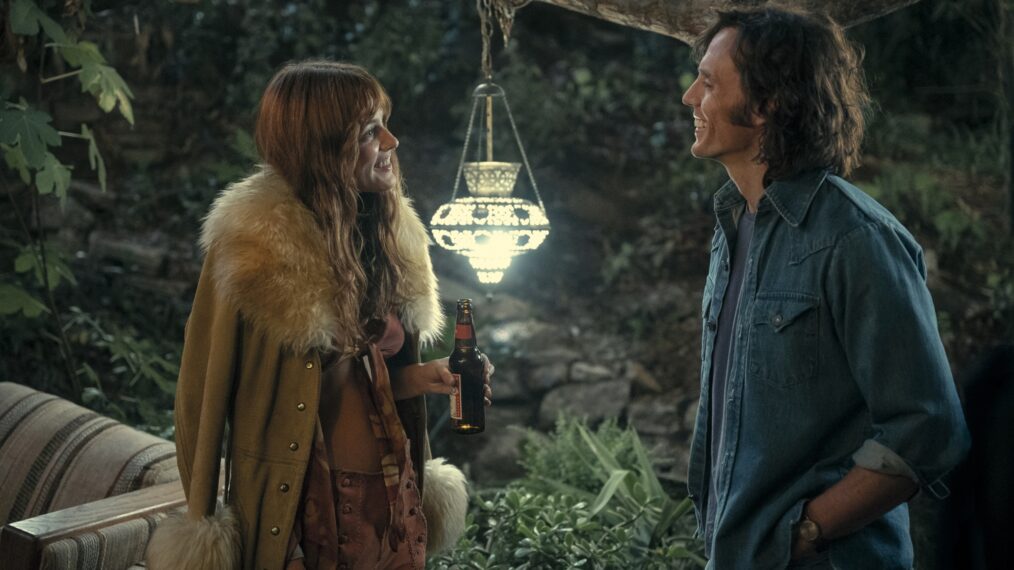 Riley Keough and Sam Claflin in 'Daisy Jones & The Six'