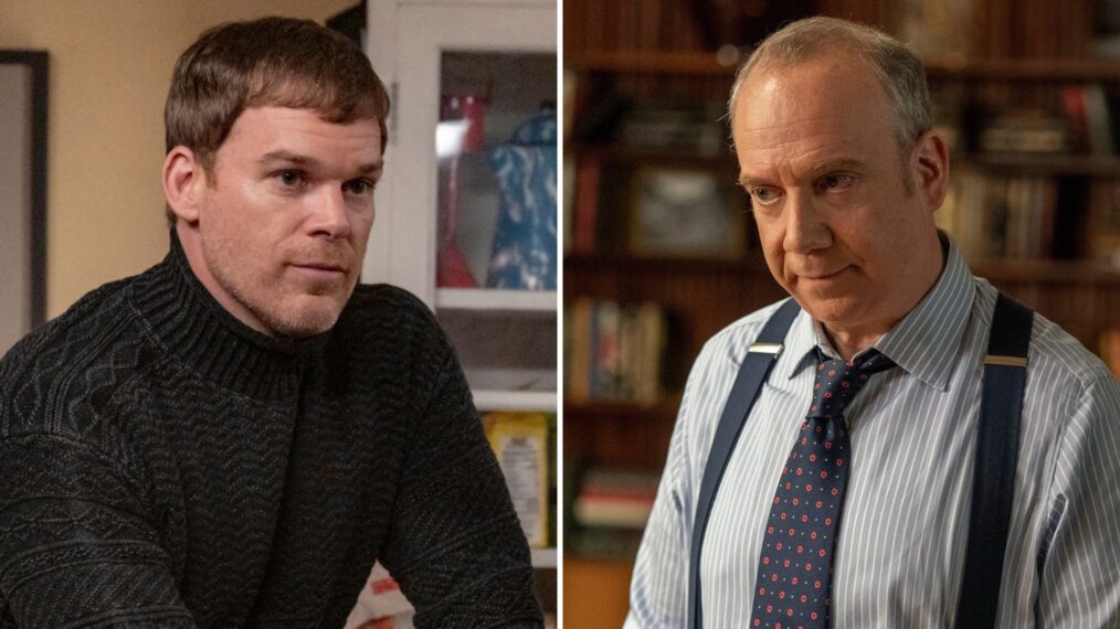 Michael C. Hall in 'Dexter: New Blood' and Paul Giamatti in 'Billions'