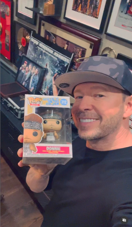 Donnie Wahlberg and his Funko doll