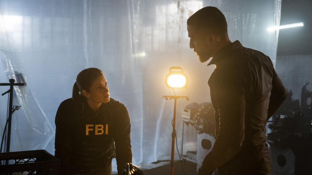 Missy Peregrym and Zeeko Zaki in 'FBI'