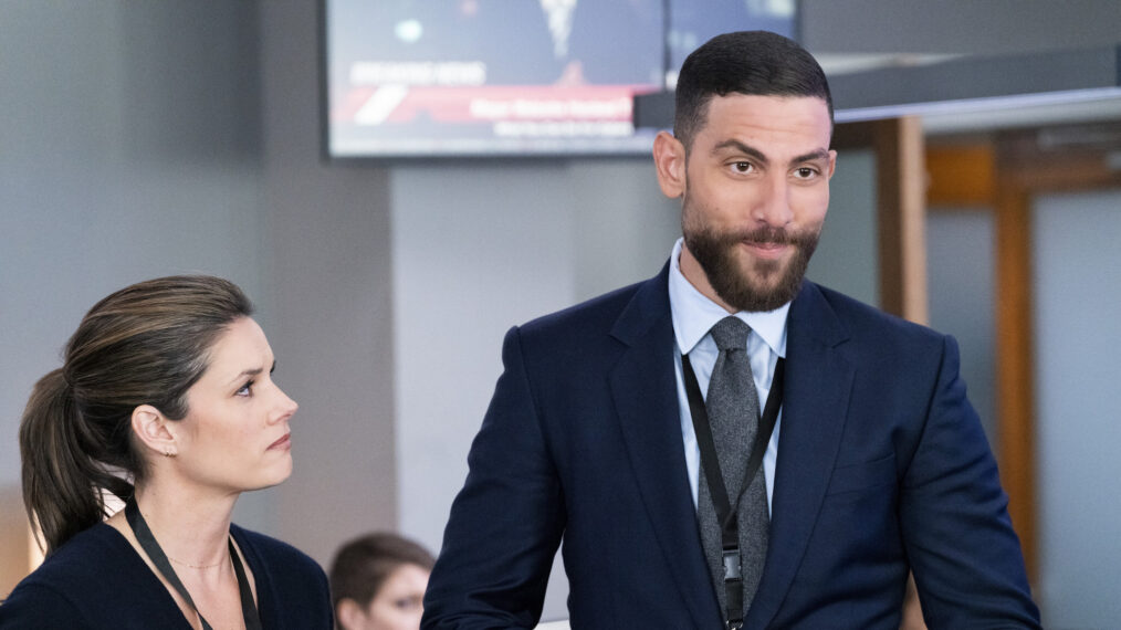 Missy Peregrym and Zeeko Zaki in 'FBI'