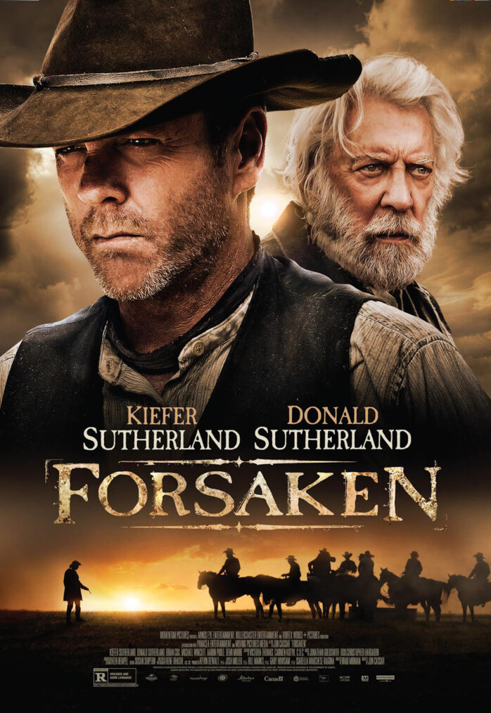 Kiefer Sutherland and Donald Sutherland in 'Forsaken' poster
