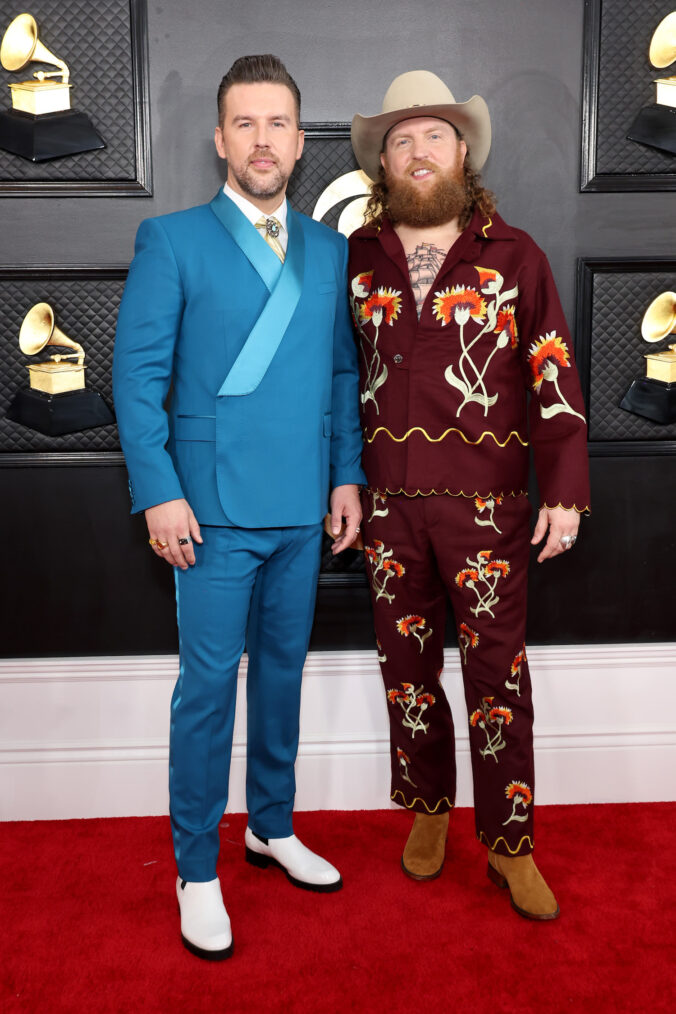 T.J. Osborne and John Osborne of Brothers Osborne at the 2023 Grammys