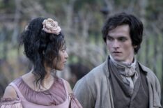 Shalom Brune-Franklin and Fionn Whitehead in 'Great Expectations'