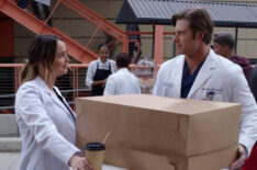 Camilla Luddington and Chris Carmack in 'Grey's Anatomy'