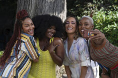 Meagan Good, Shoniqua Shandai, Grace Byers & Jerrie Johnson in 'Harlem' Season 2