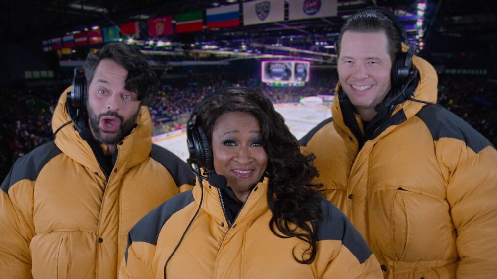 Nick Kroll, Wanda Sykes, and Ike Barinholtz in 'History of the World, Part II'