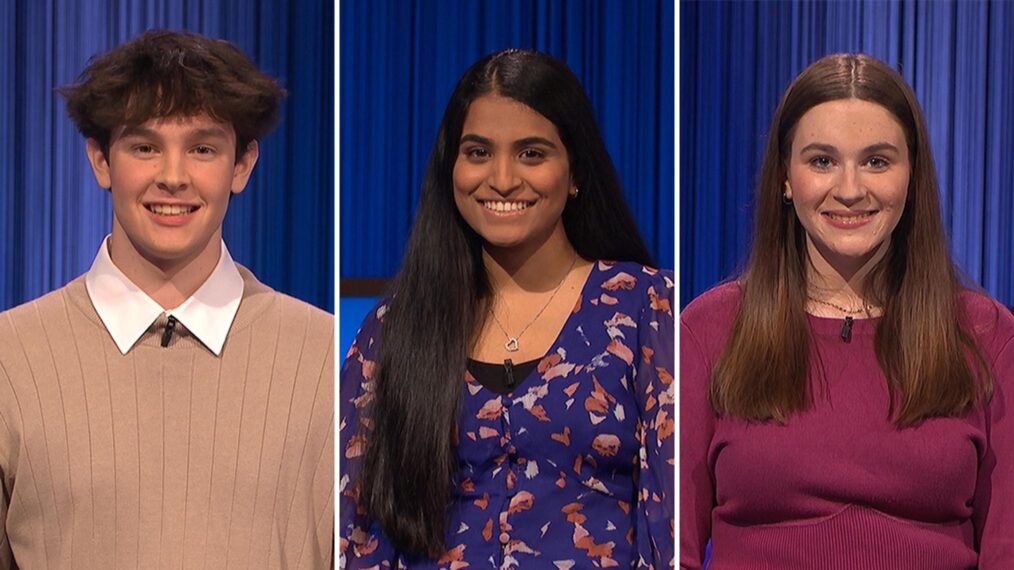 Justin Bolsen, Shriya Yarlagadda and Teagan O'Sullivan for 'Jeopardy!'