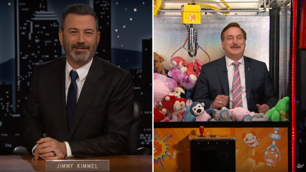 Jimmy Kimmel interviews Mike Lindell on Jimmy Kimmel Live!