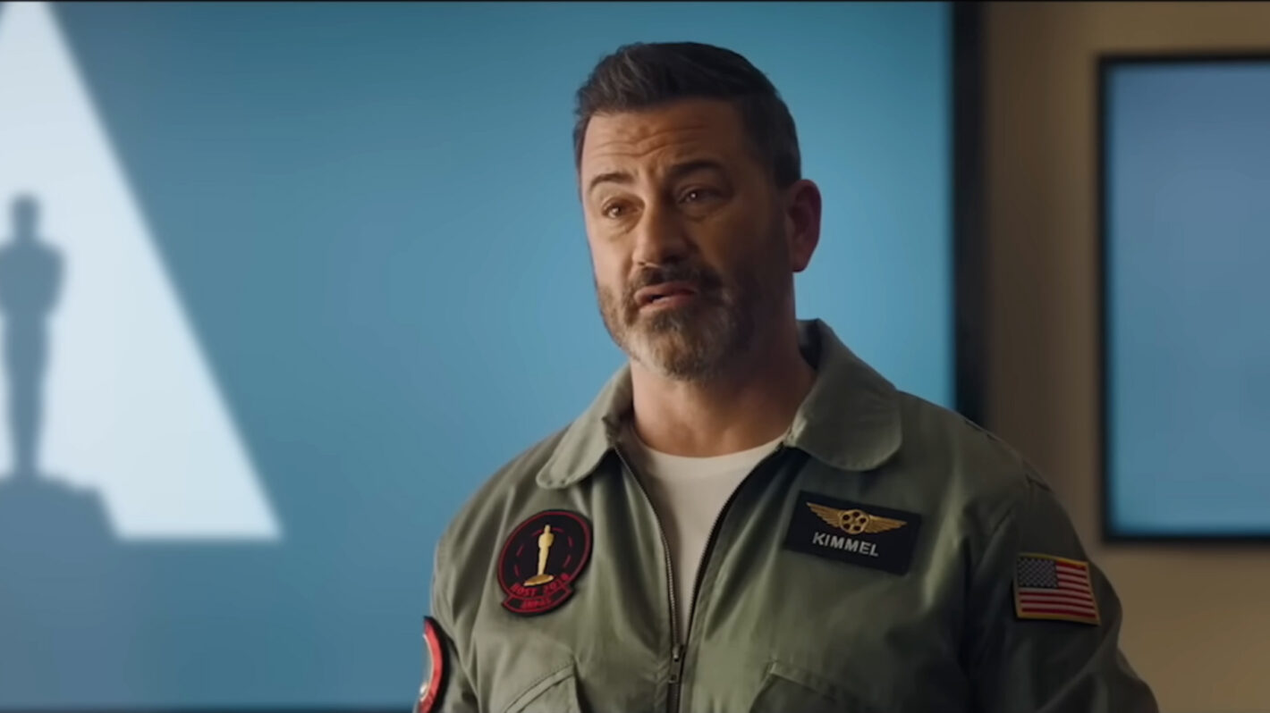 Jimmy Kimmel Spoofs 'Top Gun Maverick' in First Oscars Trailer (VIDEO)