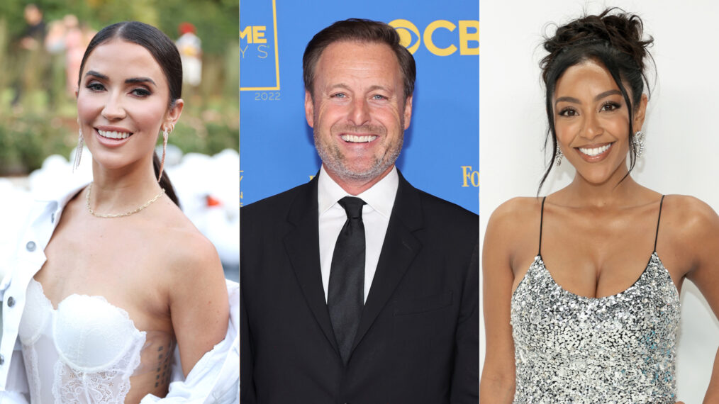 Kaitlyn Bristowe, Chris Harrison, and Tayshia Adams