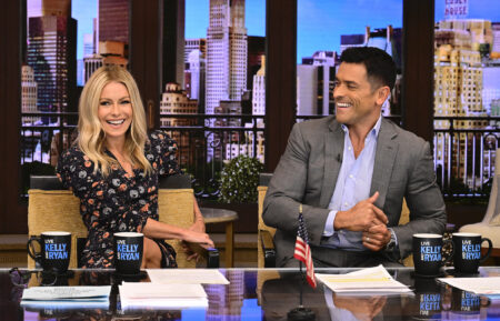 Kelly Ripa and Mark Consuelos on 'Live'