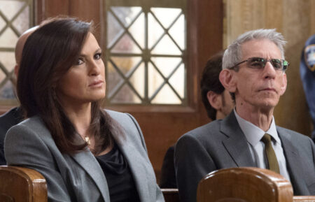 Mariska Hargitay and Richard Belzer on Law & Order: SVU