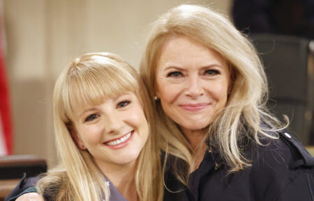 Melissa Rauch and Faith Ford in 'Night Court'