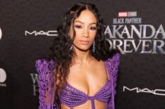 Mercedes Mone aka Sasha Banks attends the Black Panther: Wakanda Forever World Premiere