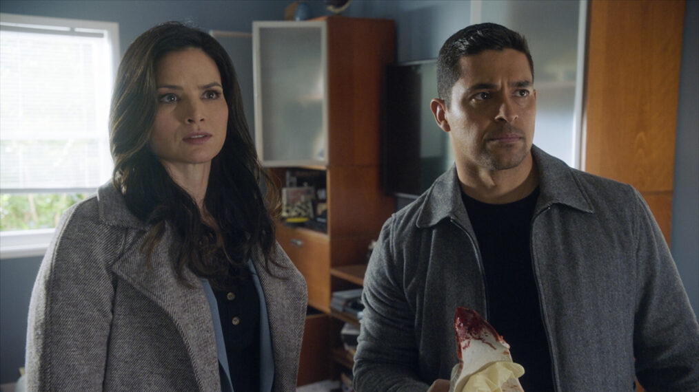 Katrina Law and Wilmer Valderrama in 'NCIS'