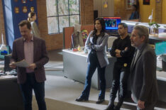 Sean Murray, Katrina Law, Wilmer Valderrama, and Gary Cole in 'NCIS' - 'Unusual Suspects'