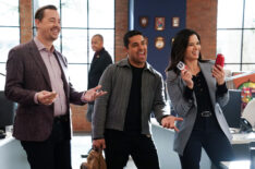 Sean Murray, Wilmer Valderrama, and Katrina Law in 'NCIS'