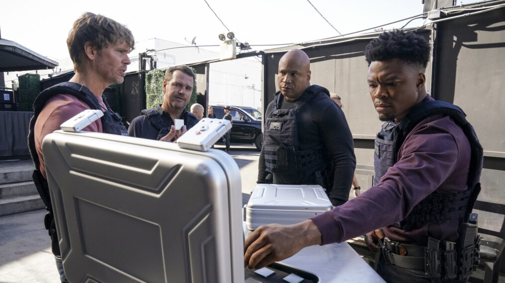 Eric Christian Olsen, Chris O'Donnell, LL Cool J, and Caleb Castille in 'NCIS: Los Angeles'