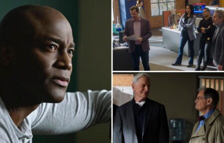 Taye Diggs, Sean Murray, Katrina Law, Wilmer Valderrama, Gary Cole, Mark Harmon, and David McCallum in 'NCIS'