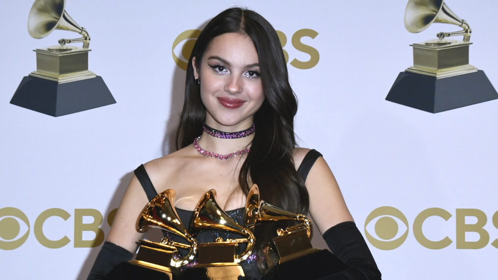 Olivia Rodrigo at the 64th Annual Grammy Awards in 2022