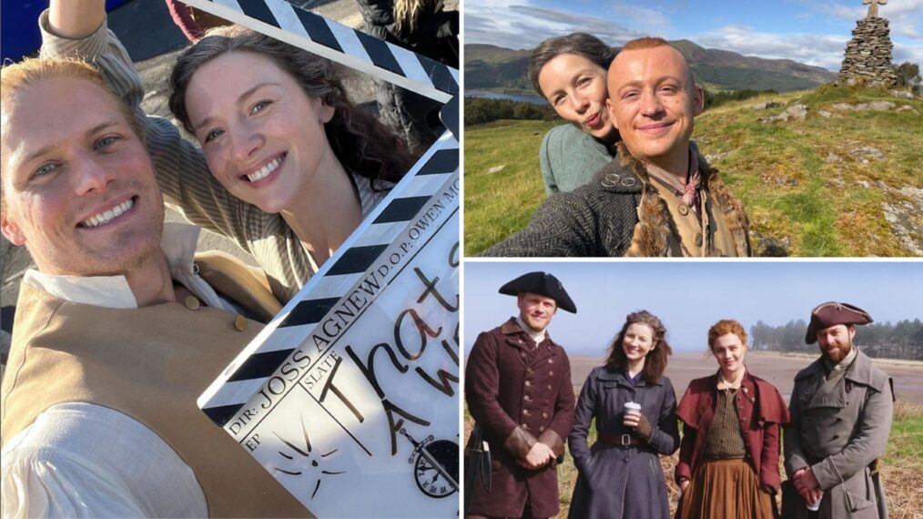 The stars of 'Outlander' behind the scenes of Season 7