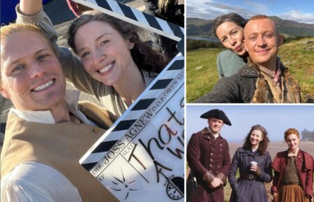 The stars of 'Outlander' behind the scenes of Season 7