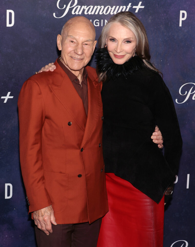 Patrick Stewart and Gates McFadden at Picard premiere