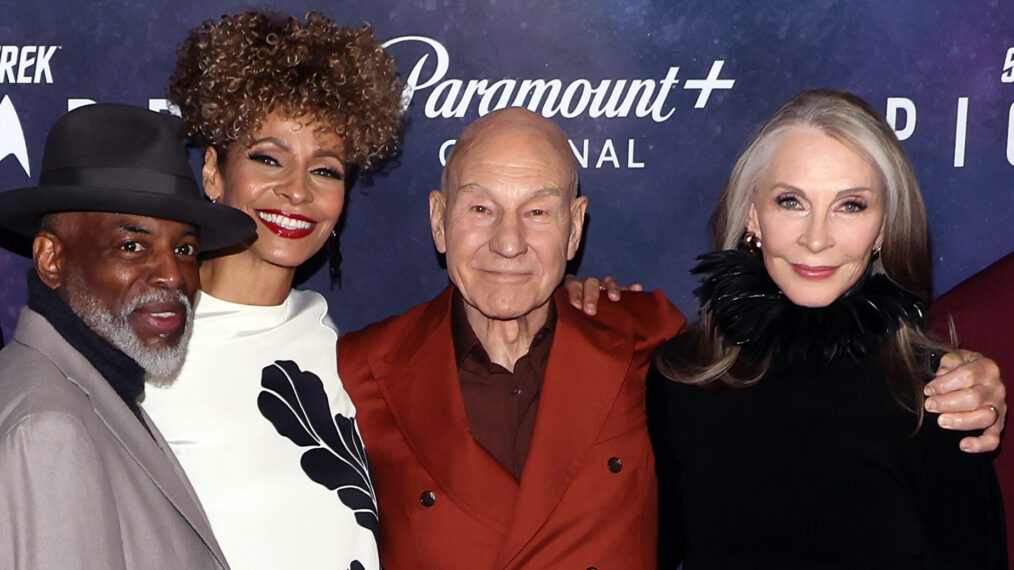 LeVar Burton, Michelle Hurd, Sir Patrick Stewart and Gates McFadden at Picard premiere