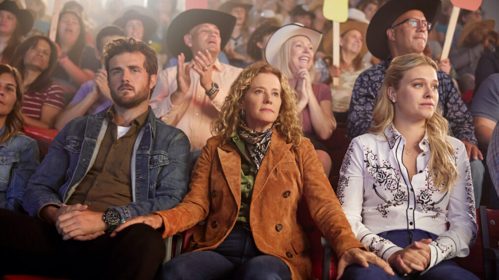 Beau Mirchoff, Nancy Travis, and Tiera Skovbye in 'Ride'