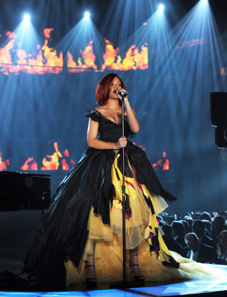 Rihanna at The 53rd Annual GRAMMY Awards