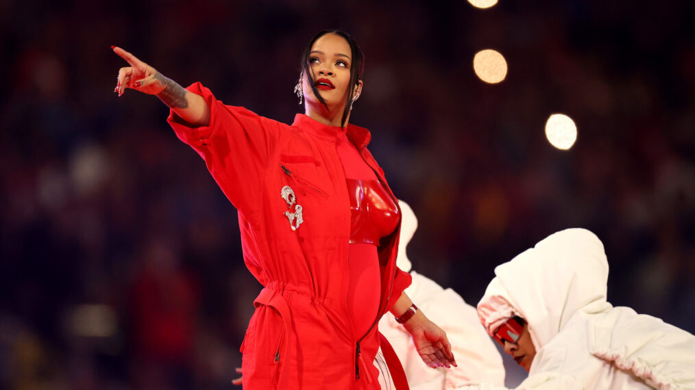 Rihanna at the Super Bowl LVII Halftime Show