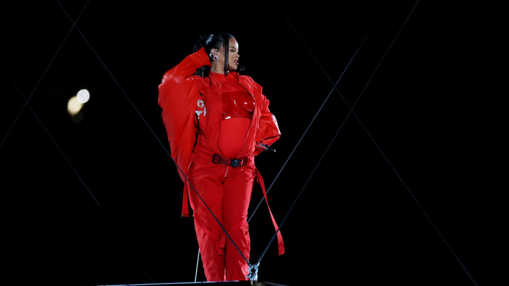 Rihanna at the Super Bowl LVII Halftime Show