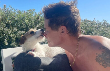 Rob Lowe and his dog Daisy