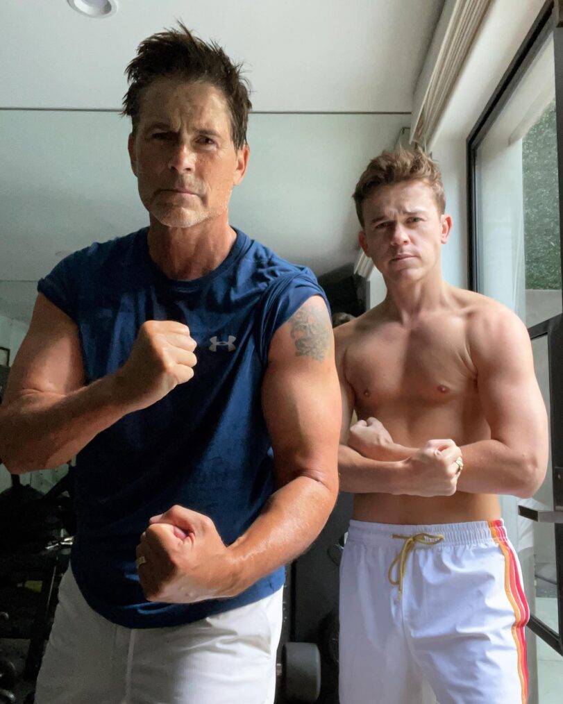 Rob Lowe and his son Johnny