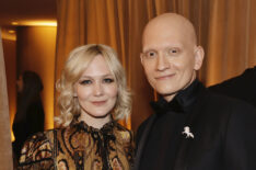 Louisa Krause and Anthony Carrigan attend the 29th Annual Screen Actors Guild Awards