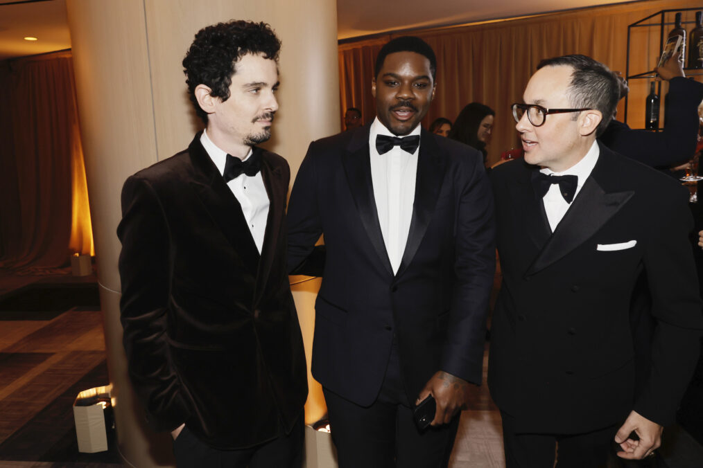 Damien Chazelle, Jovan Adepo, and P.J. Byrne attend the 29th Annual Screen Actors Guild Awards