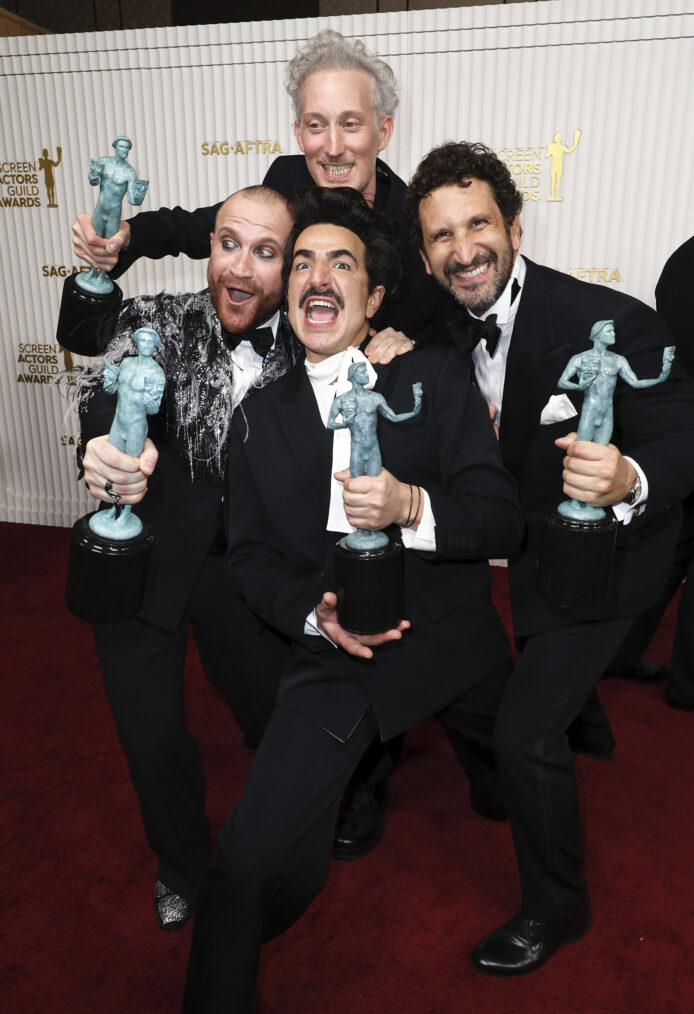 Paolo Camilli, Francesco Zecca, Bruno Gouery and Federico Ferrante attend the 29th Annual Screen Actors Guild Awards