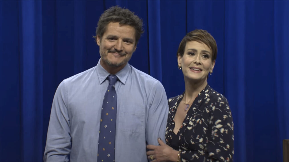 Pedro Pascal and Sarah Paulson on Saturday Night Live