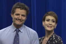 Pedro Pascal and Sarah Paulson on Saturday Night Live