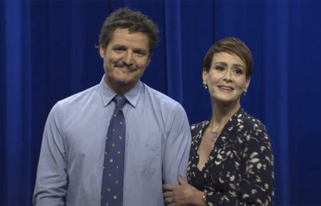 Pedro Pascal and Sarah Paulson on Saturday Night Live