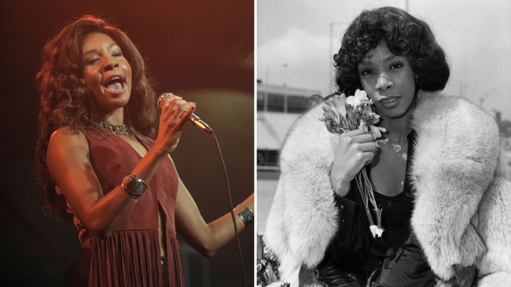 Simone Jackson (Nabiyah Be) in 'Daisy Jones & The Six' vs. Donna Summer