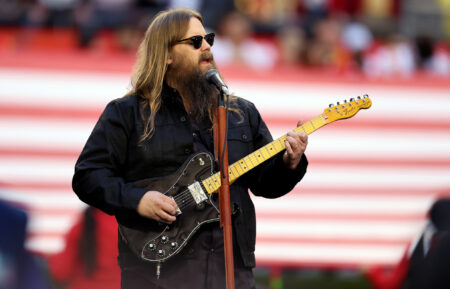 Chris Stapleton performs at Super Bowl LVII